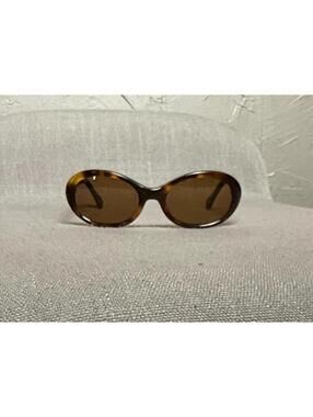 1990's CK Calvin Klein Oval Tortoise Brown Sunglasses CBK 90s Shades